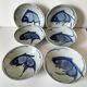 6 assiettes creuses chinoises vintage