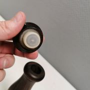 Salière et poivrière en bois de rose, Danemark 1960-70.