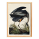 Poster about the Blue Heron, based on an old engraving from 1827.