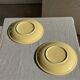 Set of 2 large yellow plates without brand D25.5