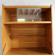Secrétaire vintage en bois et rotin