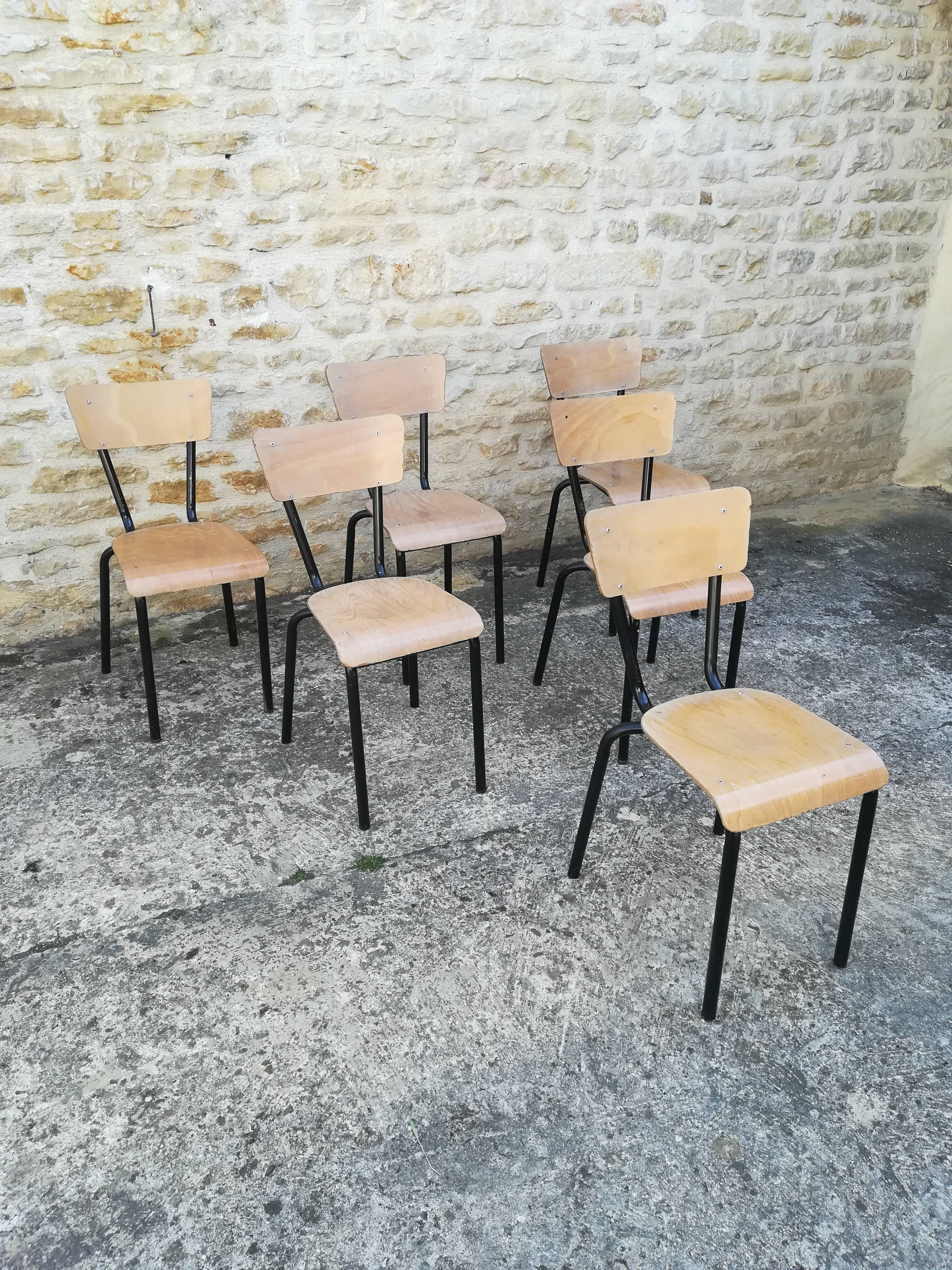 Vintage school chairs