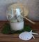 Antique engraved glass vase