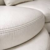 High-end white leather sofa