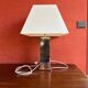 Vintage table lamp – marble and chrome metal base