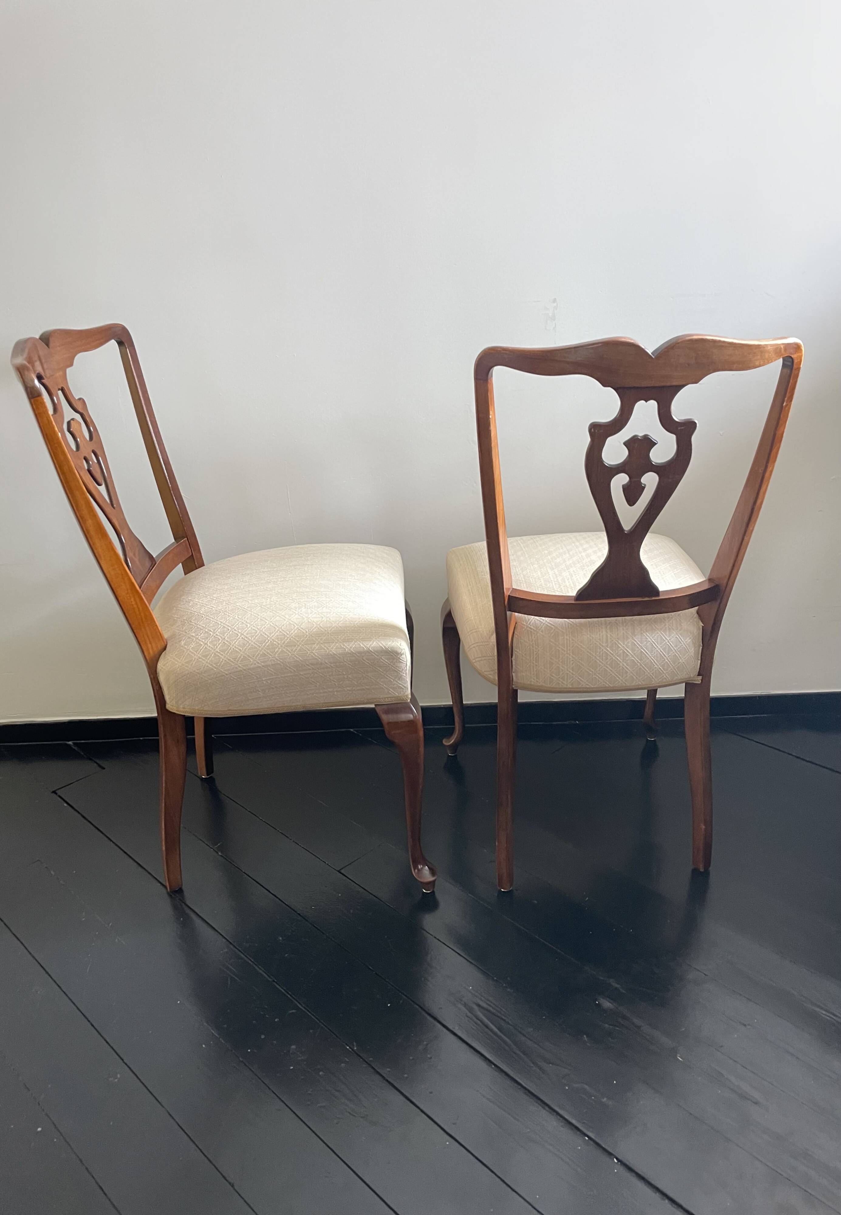 2 Chippendale chairs
