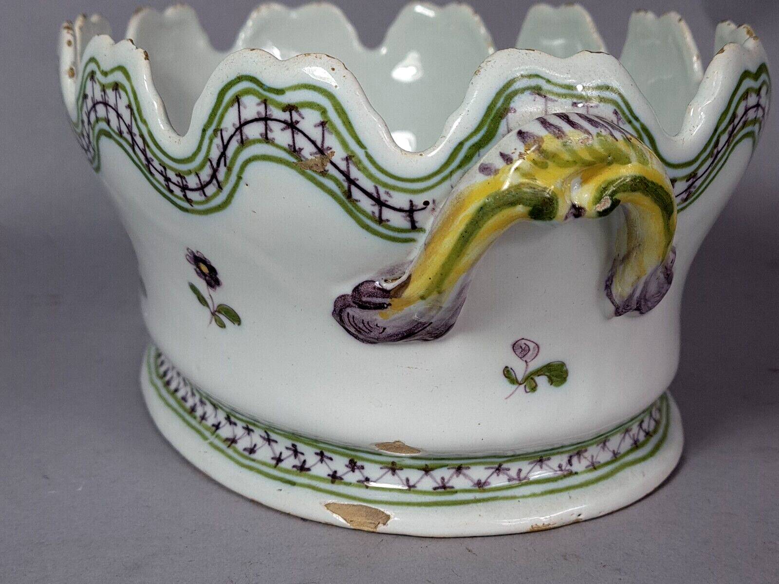 Ancien rafraîchissoir à verres céramique XIXe siècle