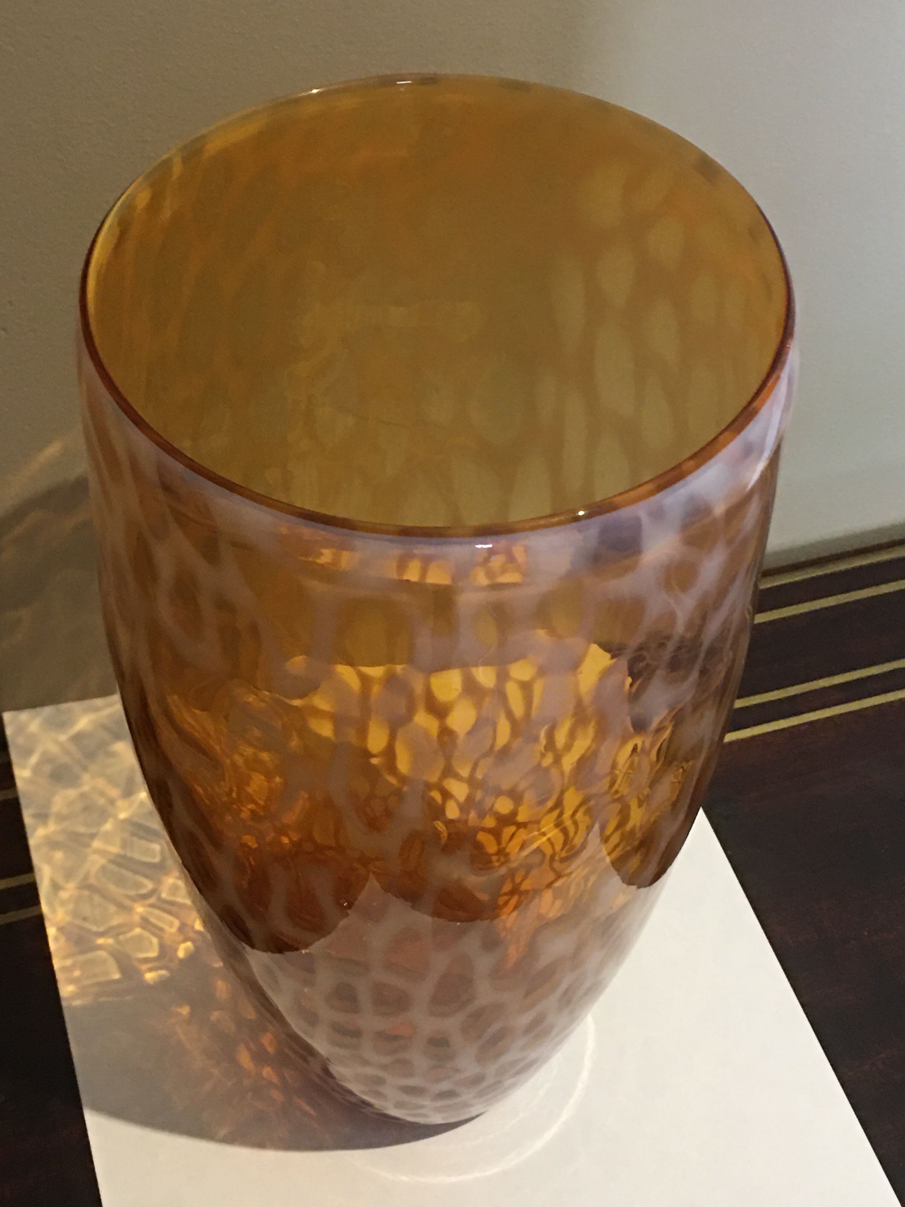 Blown glass vase