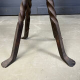 Vintage French wrought iron bar stools, 1960s - set of 3