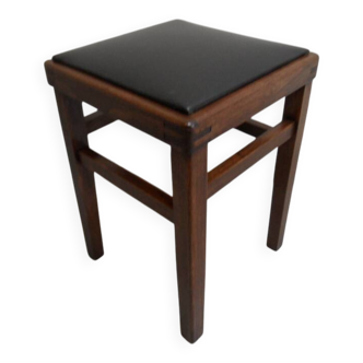 Tabouret vintage en bois des années 1930