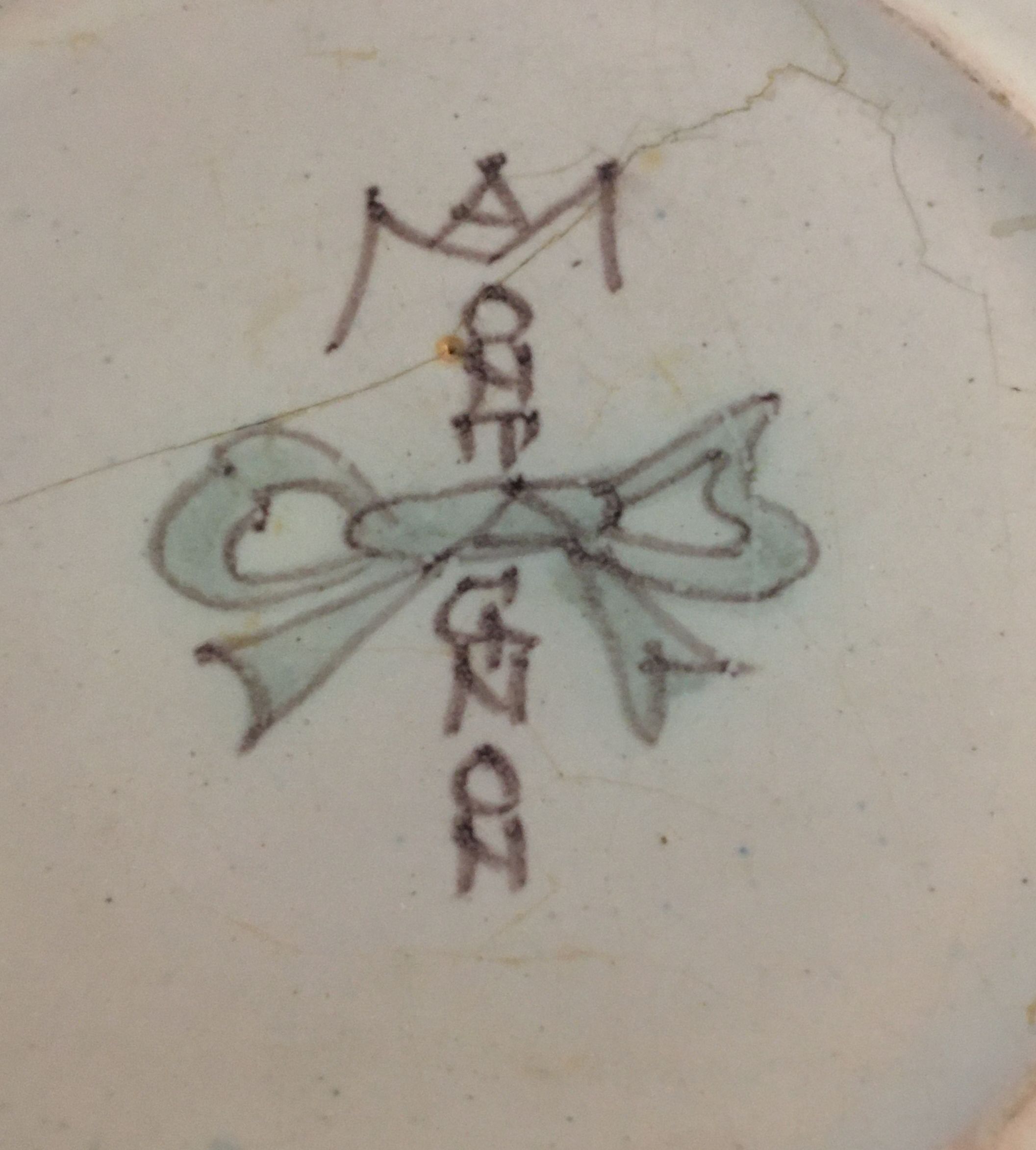 Earthenware plate by Antoine Montagnon Nevers