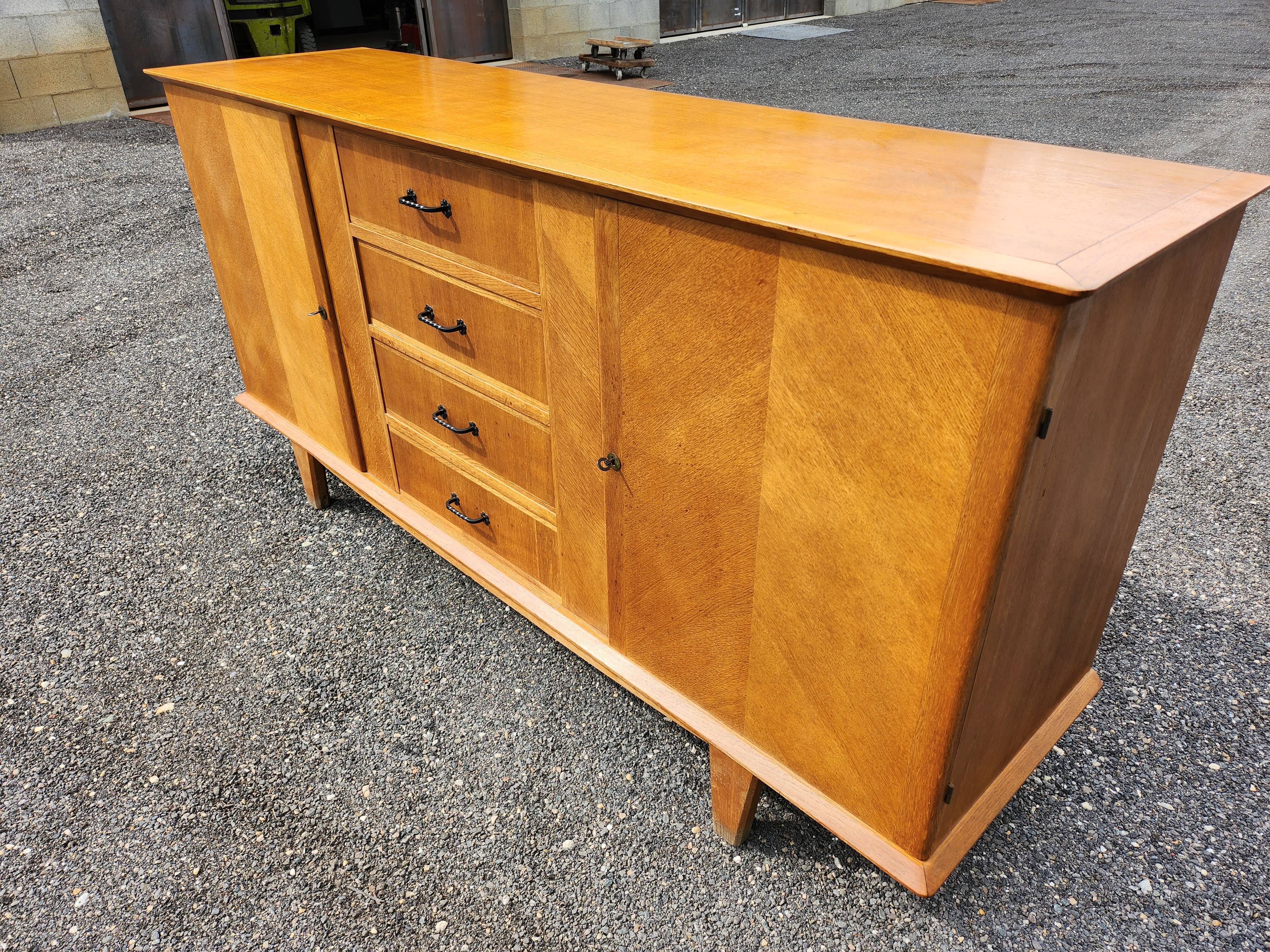 Light oak vintage sideboard