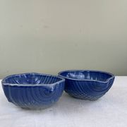 Duo de coupelles coquillages