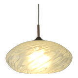 Vintage chandelier / Murano glass hanging lamp / Unique light fixture / Pendant light / Italy 1980s