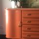 Terracotta vintage chest of drawers