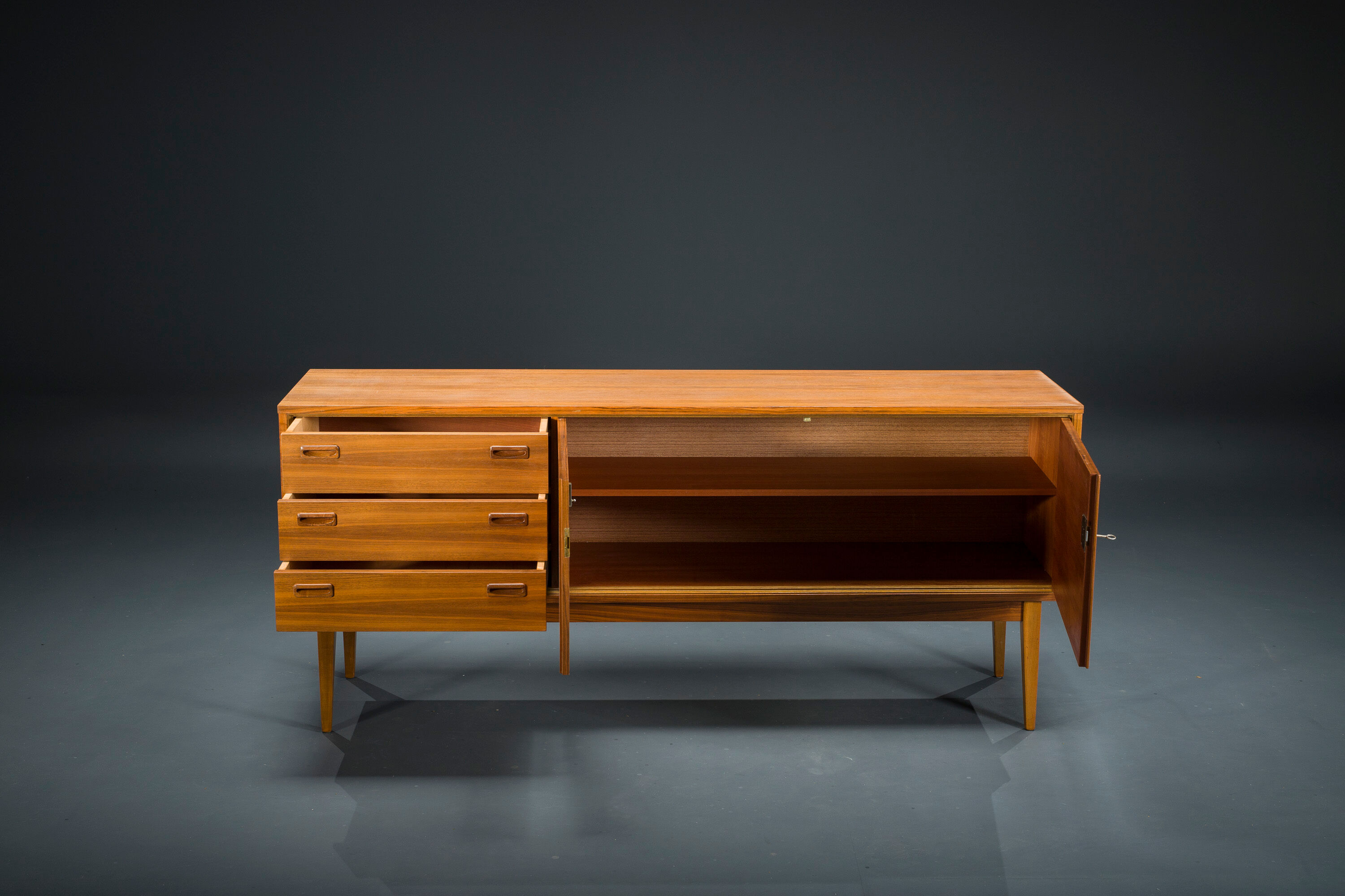 Vintage Walnut Sideboard, 1960s
