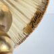 Solid brass lamp and antique lampshade