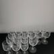 Lot de 19 verres à a pied en cristal ciselé