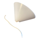 Teak and acrylic wall lamp