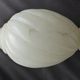 Antique lamp foot in alabaster marble torso belly, pearl rows