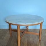 Table basse marbre rosé vintage