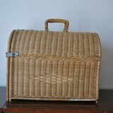 Wicker/rattan cat cage - 1970s