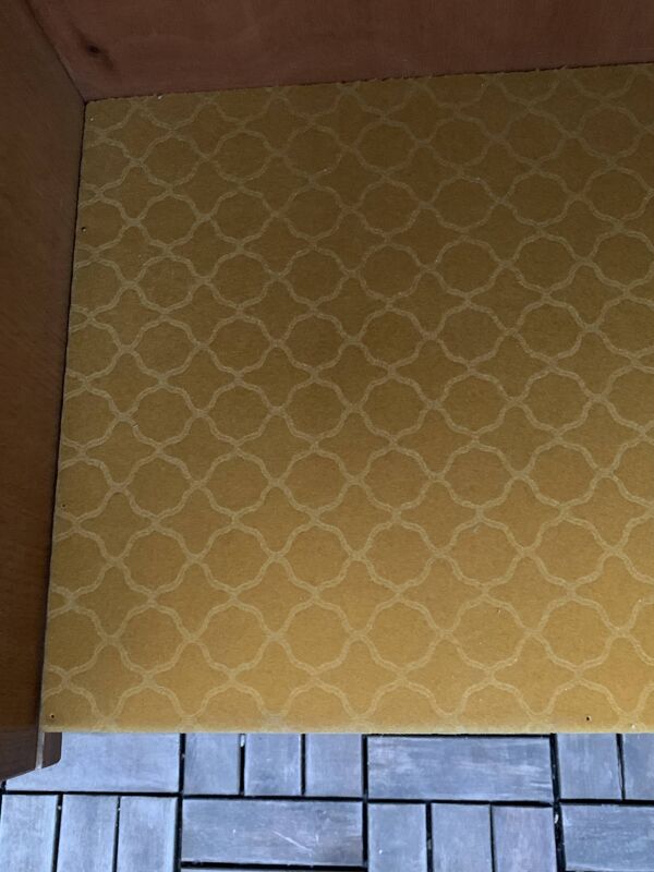 Buffet commode vintage pieds compas chêne clair 1960