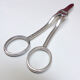 Silver-plated metal grape scissors with stamps