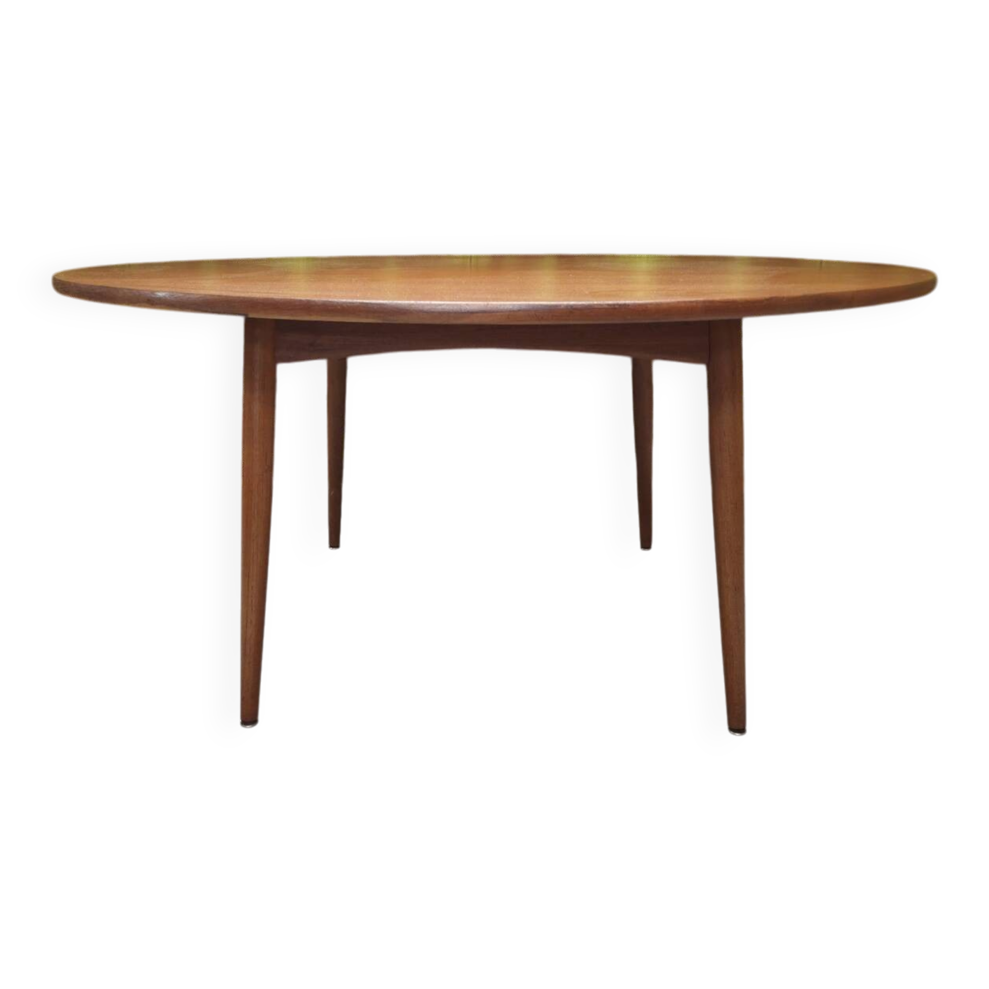 1960 stamped round teak dining table