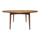 1960 stamped round teak dining table
