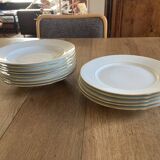 White Limoges plates