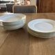 White Limoges plates