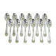 Set de 12 grandes cuilleres Boulenger en metal argenté modele regence berry