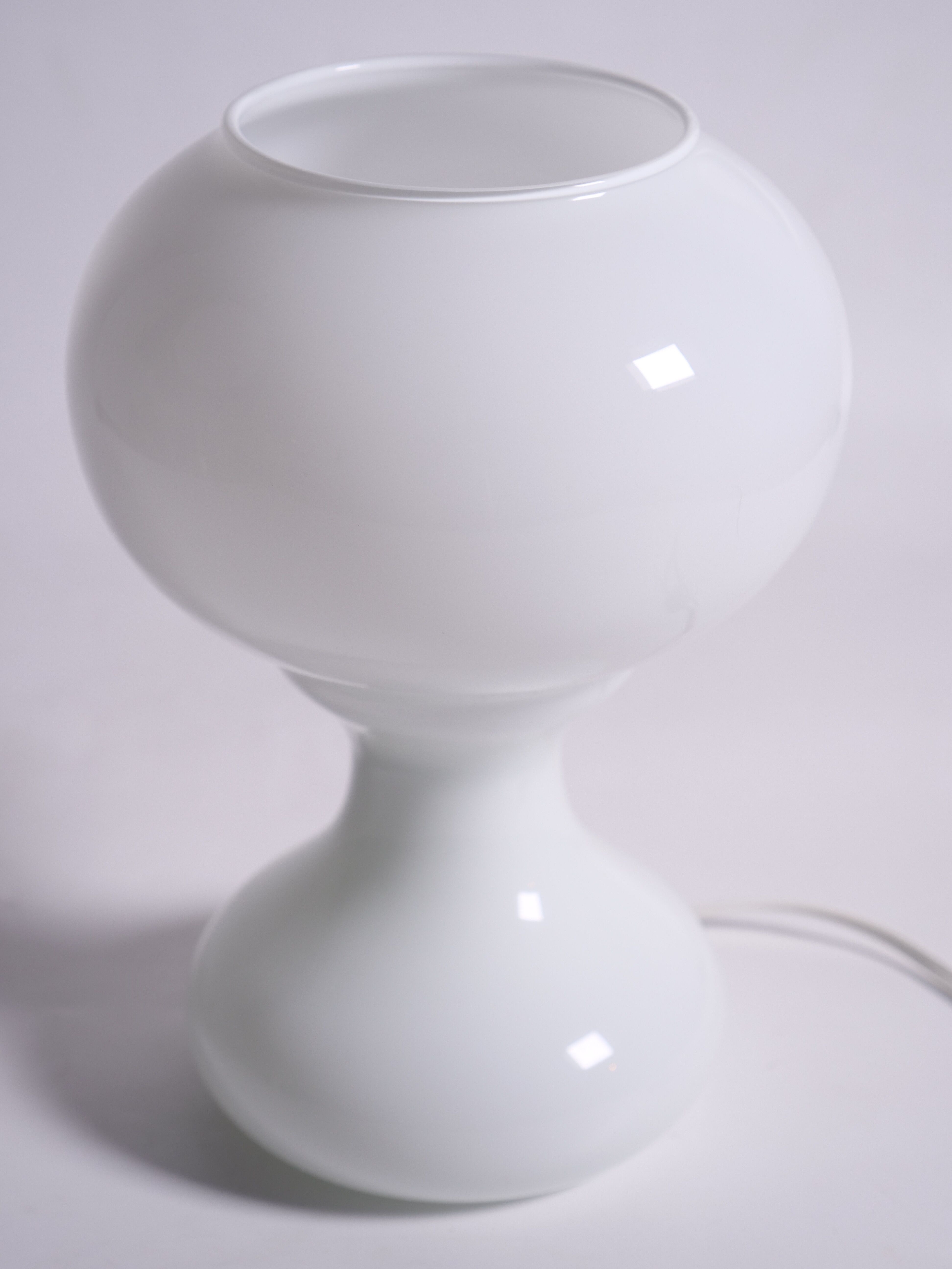 vintage white opaline lamp