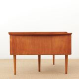Scandinavian desk boomerang in teak by Arne Hovmand Olsen