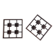 Pair of Antique French Wrought Iron Door Window Grilles – Sculptural Wall Decor