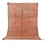Peach Vintage Moroccan Rug 183 x 274 cm, Berber Wool Rug, Bohemian Rug