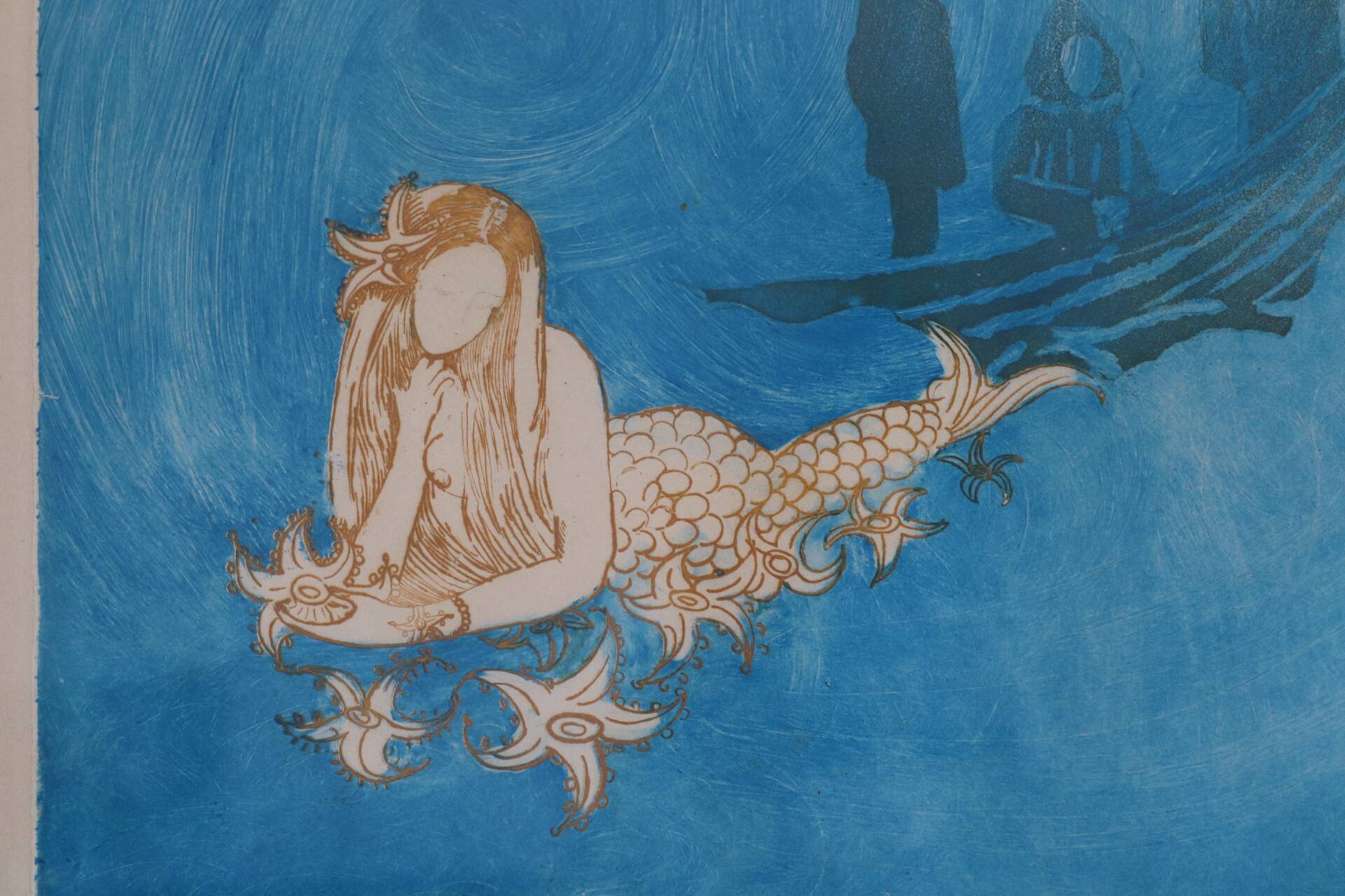 Numbered engraving "The Siren to the Fishermen" – Jean-Henri Fonlla