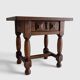Spanish Castilian Baroque Revival Side Table, Mid-20th Century