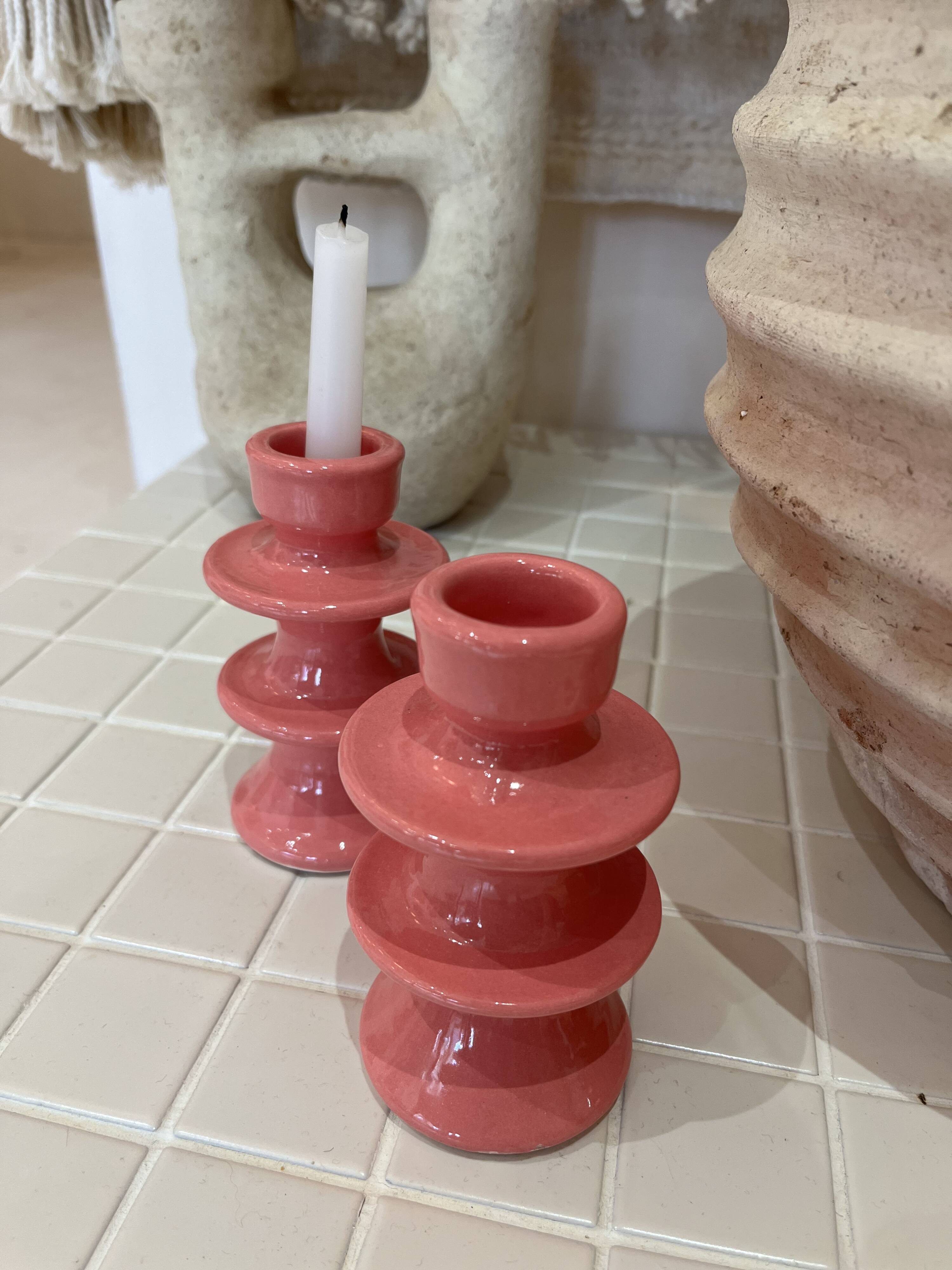 Barbapapa pink candle holder