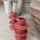 Barbapapa pink candle holder