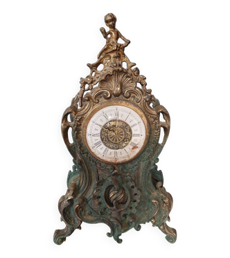 Petite Horloge De Table En Laiton Pour Golfeurs - Idéale Pour Le Bureau Ou La Maison