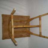 Bamboo-rattan coffee table from the 50s