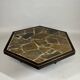 Large Brutalist Coffee Table in Oak and Stone Mosaic, 1960s