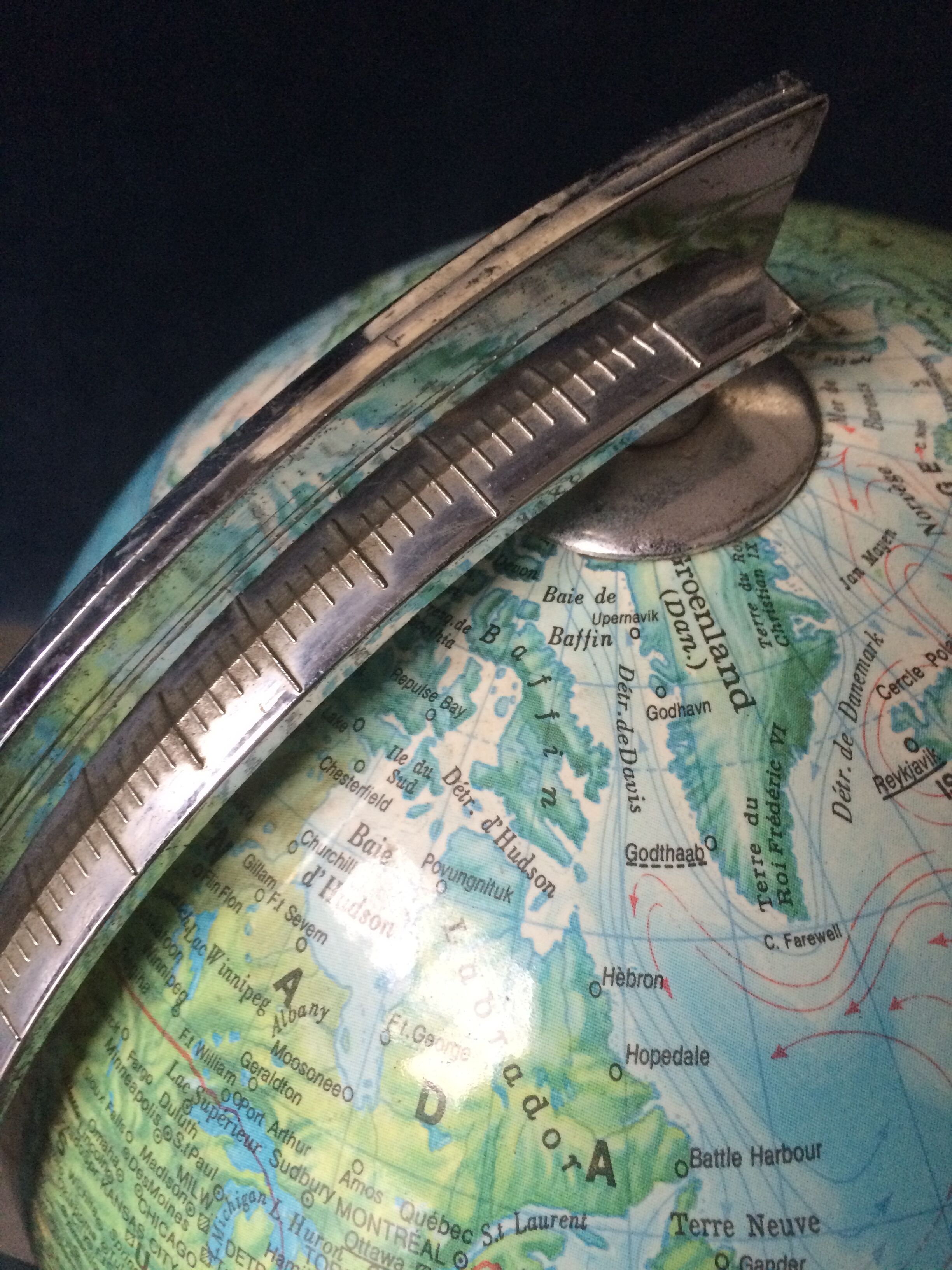 Wooden earth globe 70