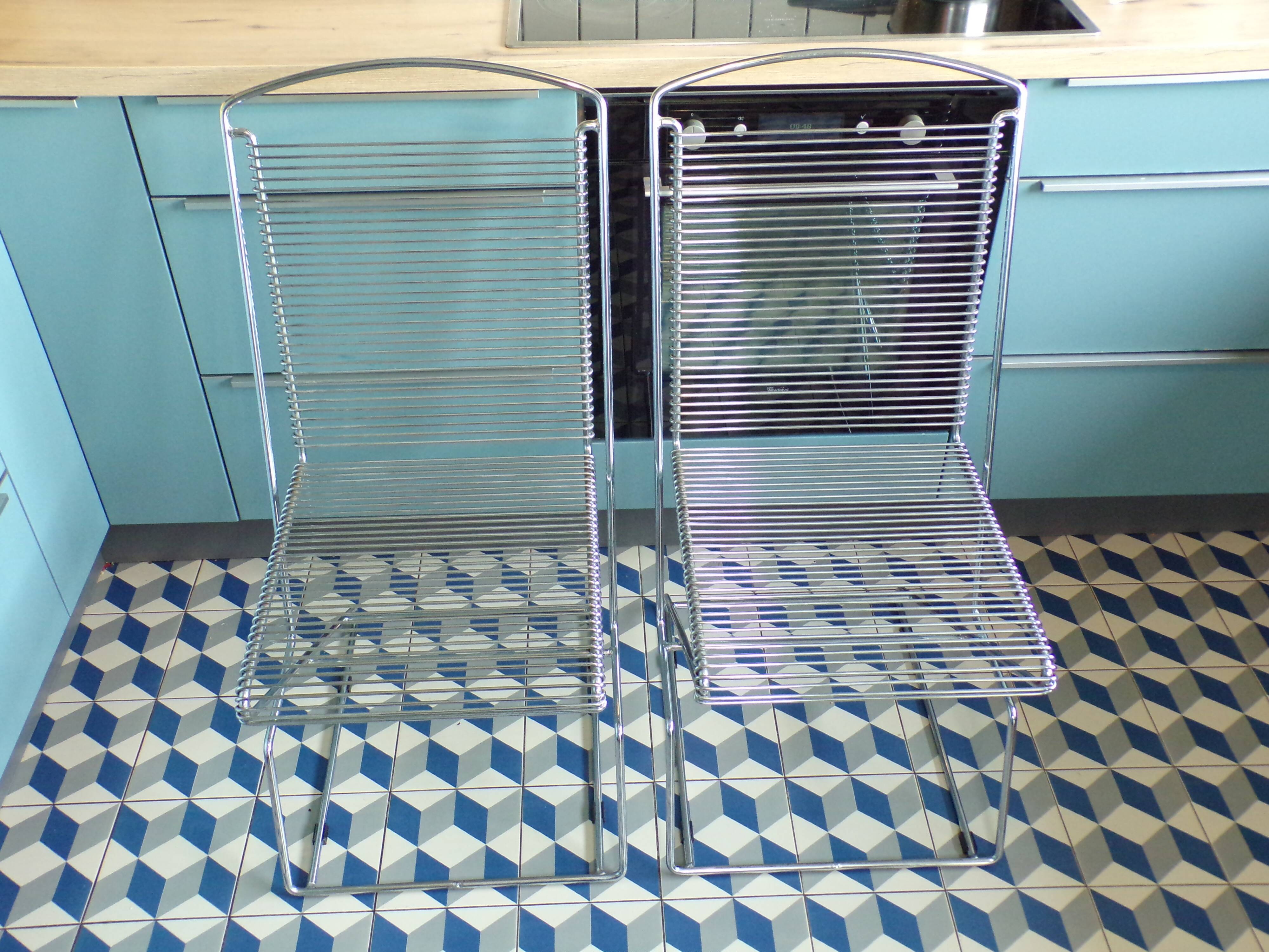 Pair of chairs by Till Behrens for Schlubach 1980s