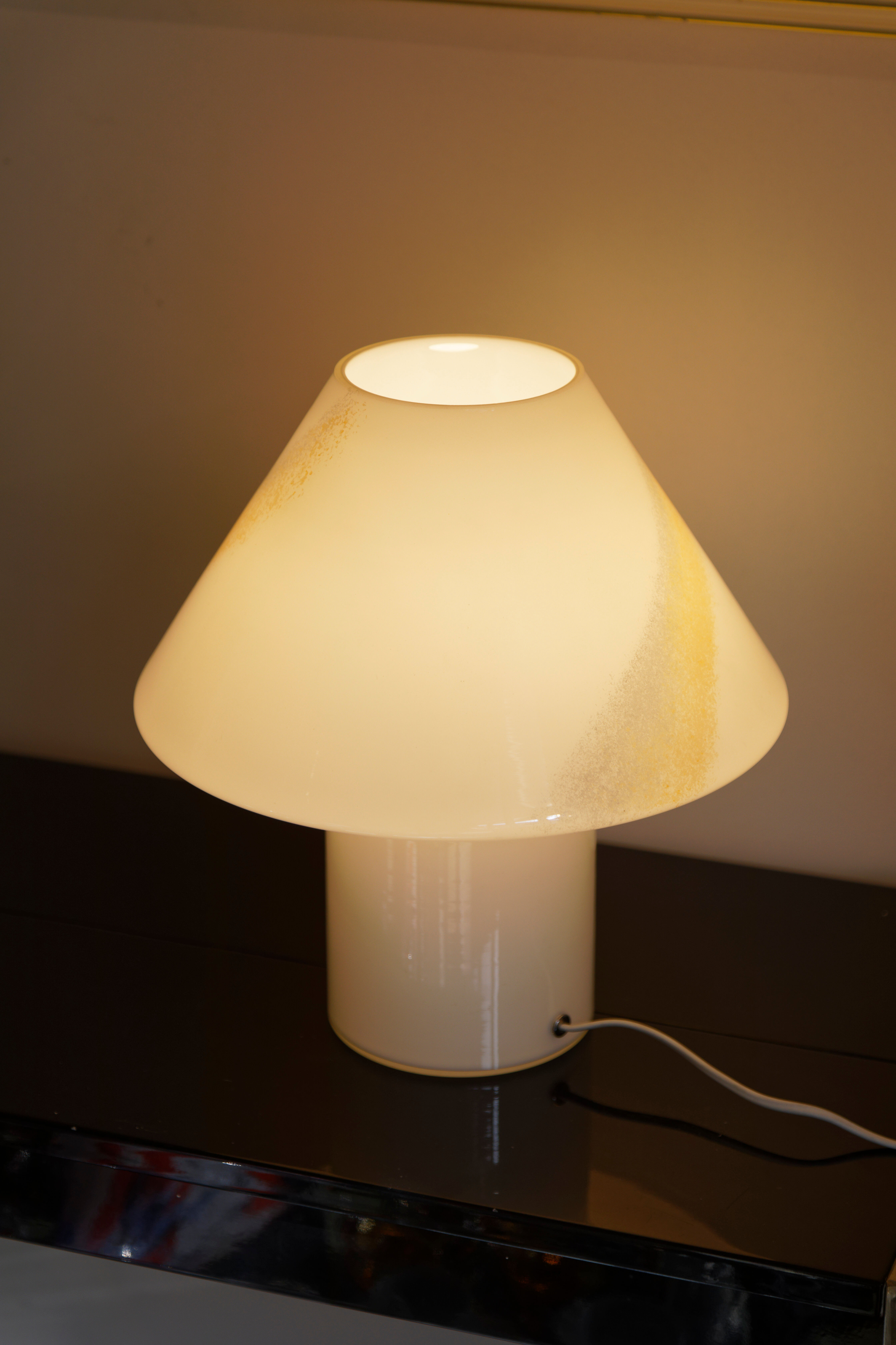 Lampe champignon verre Murano Italie 70