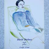 David Hockney lithograph portrait of Jacques de Bascher 1975