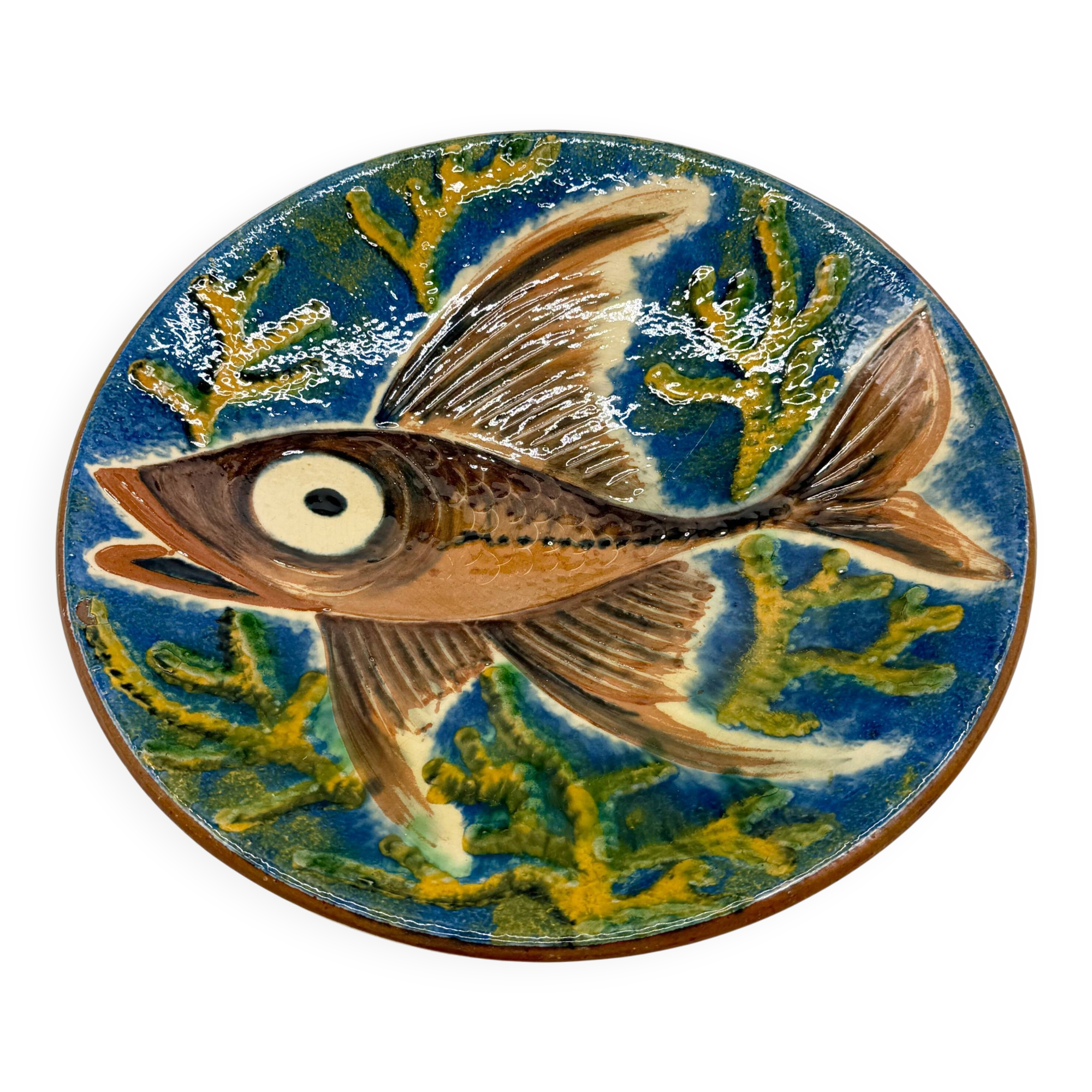 Wall plate "fish" by Puigdemont, Catalonia 1960s