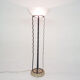 Italian floor light in iron, stone and glass